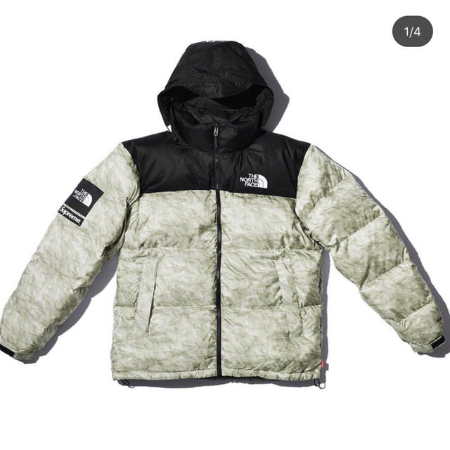 Lサイズ Supreme Paper Print Nuptse Jacket