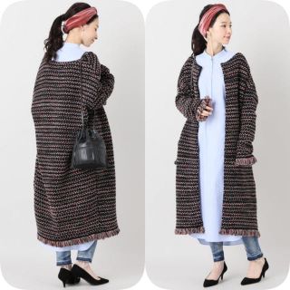 イエナ(IENA)の新品❤ IENA ツイード ニット コート(ニットコート)