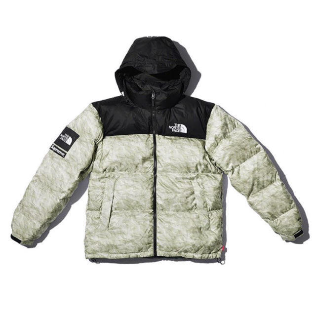 supreme Paper Print Nuptse Jacket Mサイズ