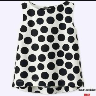 マリメッコ(marimekko)のユニクロ　マリメッコ　marimekko　ドットトップス(カットソー(半袖/袖なし))