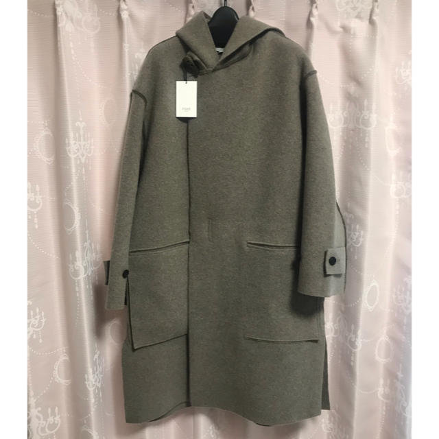 1LDK SELECT(ワンエルディーケーセレクト)のYOKE 7G WOOL CASHMERE HOODED COAT  メンズのジャケット/アウター(ステンカラーコート)の商品写真