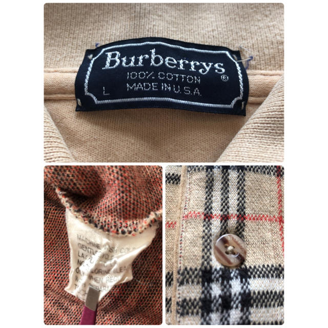 BURBERRY(バーバリー)の⭕️美品、レア⭕️バーバリー 長袖 ポロシャツ シャツ メンズのトップス(ポロシャツ)の商品写真