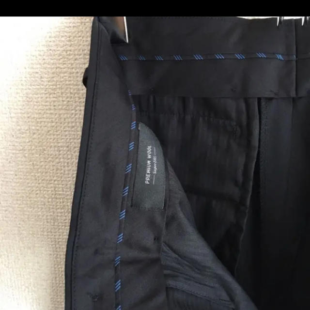 UNIQLO - UNIQLO ストレッチウールスリムフィットパンツ+の通販 UNIQLO - UNIQLO ストレッチウールスリムフィットパンツ+の通販
