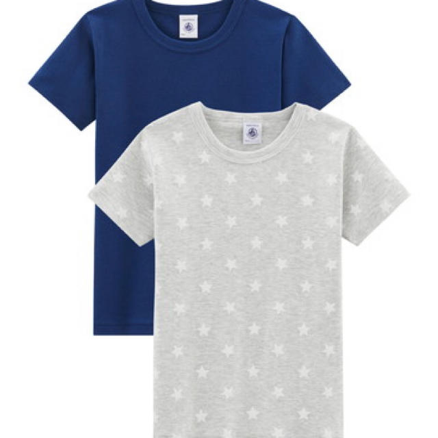 PETIT BATEAU(プチバトー)の新品未使用  プチバトー  Tシャツ 2枚組  3ans キッズ/ベビー/マタニティのキッズ服男の子用(90cm~)(下着)の商品写真