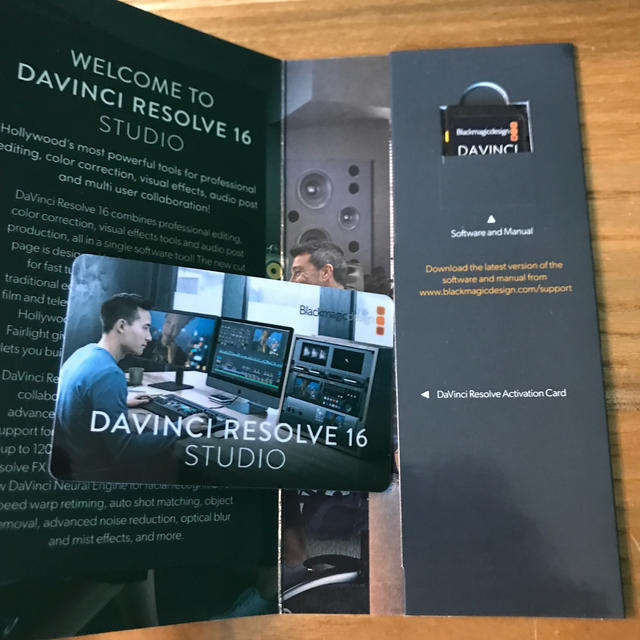 davinch resolve16 studio ライセンス付き