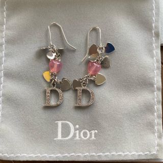 ディオール(Dior)のDior ピアス　ハート　ピンク(ピアス)