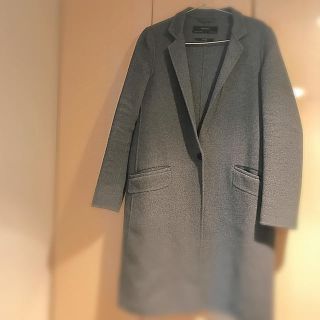 ザラ(ZARA)のZARA ウールグレーチェスターコート(チェスターコート)