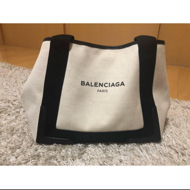 正規販売店】 - Balenciaga バレンシアガ Sサイズ ネイビーカバ トート