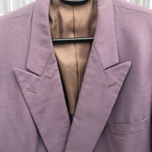 JOHN LAWRENCE SULLIVAN(ジョンローレンスサリバン)のセットアップ  ダブル　パープル　紫 メンズのスーツ(セットアップ)の商品写真