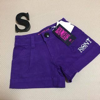 ロニィ(RONI)の新品タグ付き🌸RONI🌸紫ショートパンツ🌸ゆったりS(パンツ/スパッツ)