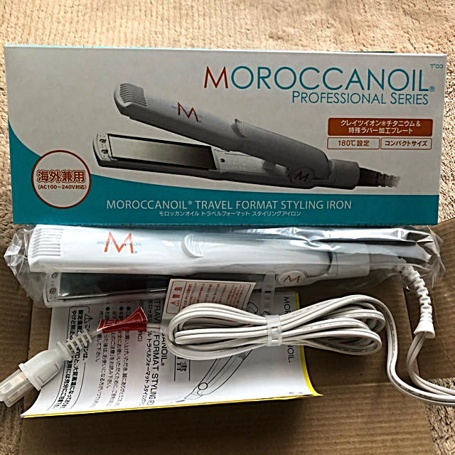 Moroccan oil(モロッカンオイル)の（新品）モロッカン  ヘアアイロン スマホ/家電/カメラの美容/健康(ヘアアイロン)の商品写真