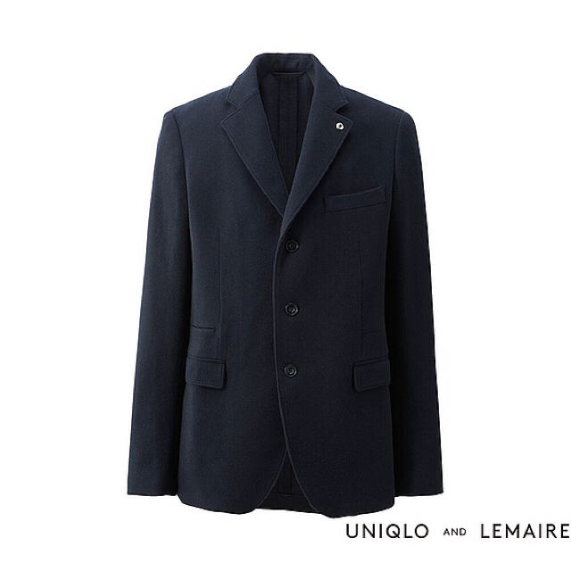定価16090円 新品 UNIQLO LEMAIREウールカシミヤジャケット黒Ｓ | フリマアプリ ラクマ
