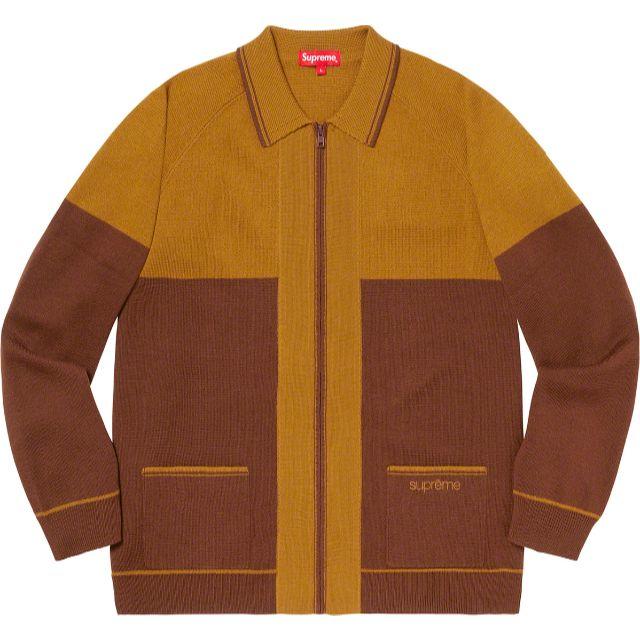 brownサイズ【専用】Supreme Color Blocked Zip Up Sweater