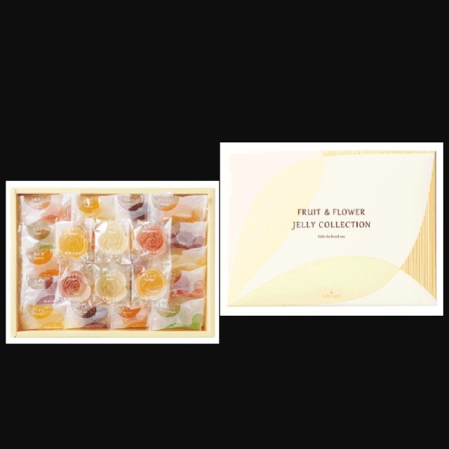 彩果の宝石フルーツフラワーゼリー54個高級 食品/飲料/酒の食品(菓子/デザート)の商品写真