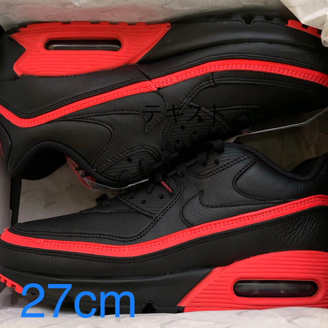 NIKE(ナイキ)のundefeated × airmax90  Black Red メンズの靴/シューズ(スニーカー)の商品写真