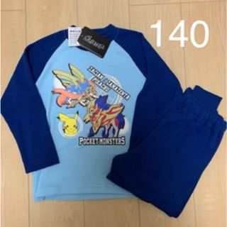 ポケモン(ポケモン)の新品☆ポケモン　ポケットモンスター　ピカチュウ　パジャマ　ルームウェア　140(パジャマ)