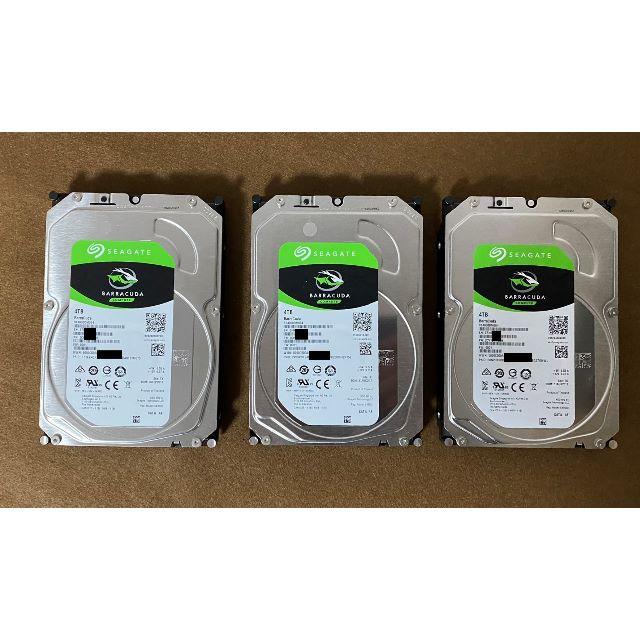 【大容量HDD】4TB 3.5HDD（BarraCuda）３台セット