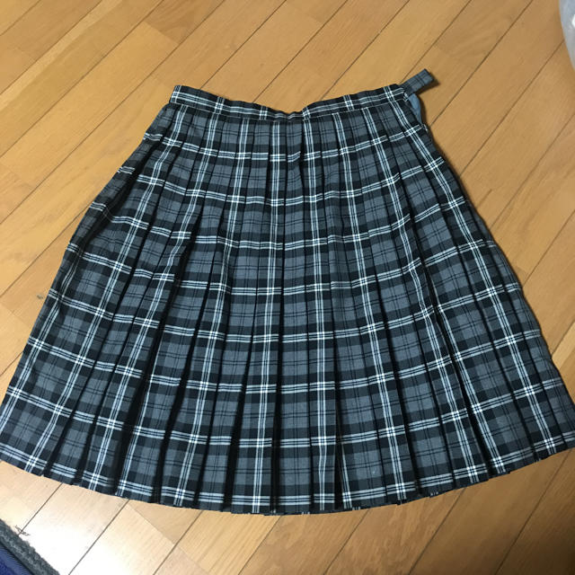 美品 八千代松蔭 制服チェックスカート