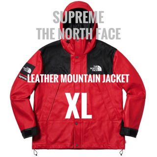 シュプリーム(Supreme)のXL Supreme North Face leather Mountain(マウンテンパーカー)