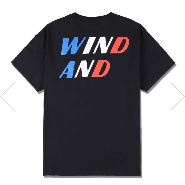 WIND AND SEA トリコロールTシャツ 黒M メンズのトップス(Tシャツ/カットソー(半袖/袖なし))の商品写真