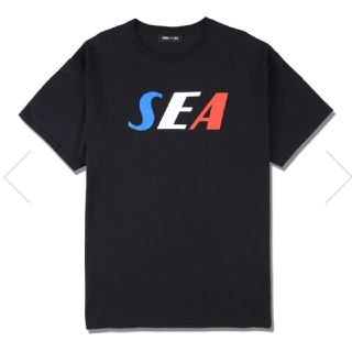 WIND AND SEA トリコロールTシャツ 黒M(Tシャツ/カットソー(半袖/袖なし))