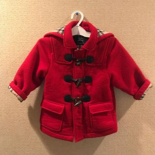 バーバリー(BURBERRY)のバーバリー  コート　90  ダッフルコート　赤(コート)