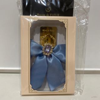 メゾンドフルール(Maison de FLEUR)のメゾンドフルール💛スマホリングリボンブルー(チャーム)