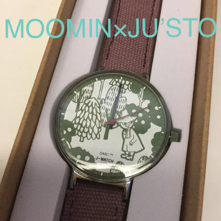 ジュスト(JU'STO)のMOOMINとJU’STOコラボの時計　定価11330円フォレストスナフキン(腕時計)