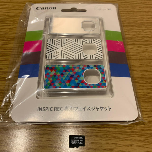 Canon(キヤノン)のCanon iNSPiC rec フェイスジャケット SD 64GB 付き スマホ/家電/カメラのカメラ(コンパクトデジタルカメラ)の商品写真