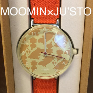 ジュスト(JU'STO)のMOOMINとJU’STOコラボの時計　定価11330円ムーミンとミィ(腕時計)