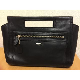 コーチ(COACH)の【値下げしました！】【美品】COACH コーチ レザー ハンドバッグ(ハンドバッグ)