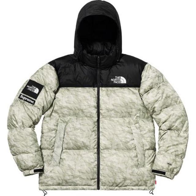 PaperPrintサイズS Supreme x North Face Nuptse 国内正規品 - ダウン