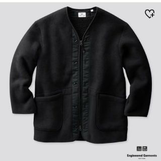 ユニクロ(UNIQLO)のフリース ノーカラーコート  UNIQLO(ノーカラージャケット)