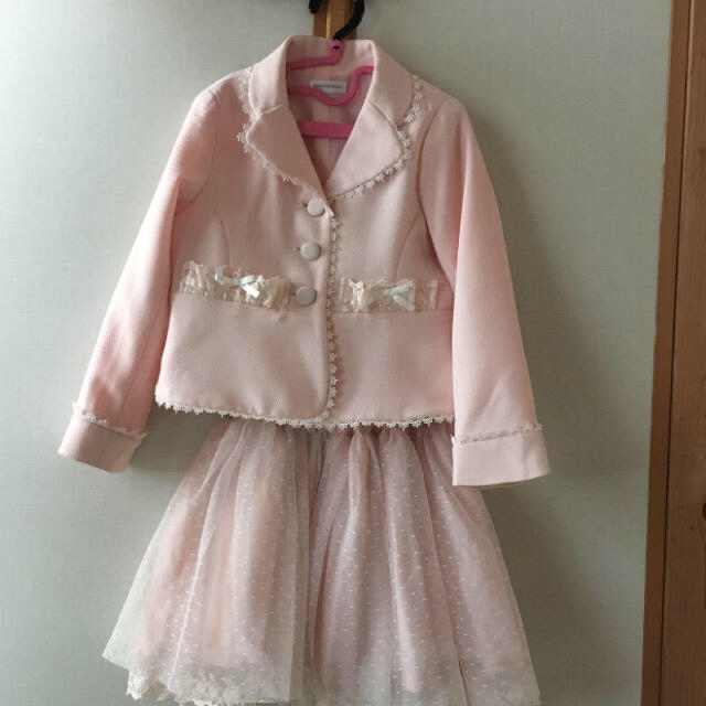 Catherine Cottage(キャサリンコテージ)のキャンセルコテージ120センチピンク色スーツ キッズ/ベビー/マタニティのキッズ服女の子用(90cm~)(ドレス/フォーマル)の商品写真