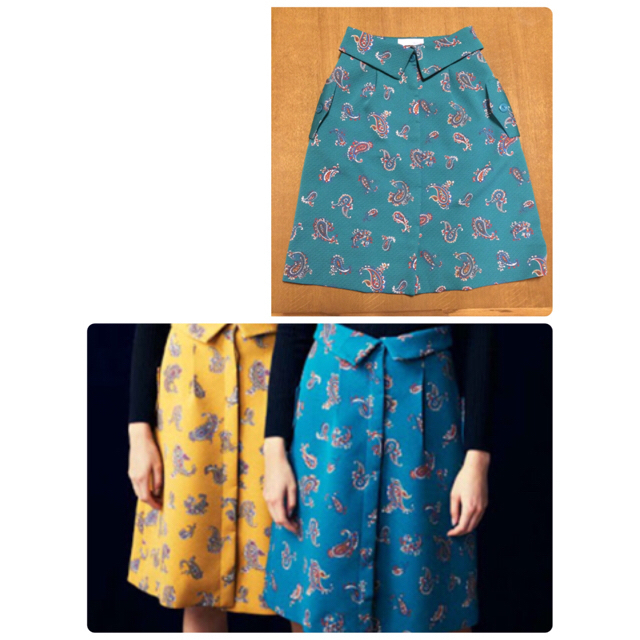 新着商品 Lily Brown リリーブラウン柄スカート＋ラメニット - ひざ丈スカート