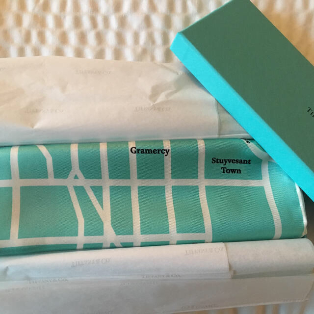 TIFFANY Manhattan Map Scarf 五番街本店限定 スカーフ