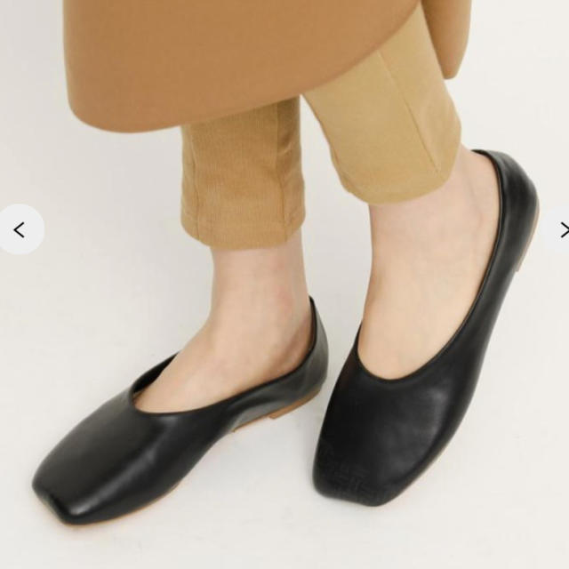 SLY(スライ)のSLY   WAVY TOE FLAT SHOES  ブラック　S レディースの靴/シューズ(ハイヒール/パンプス)の商品写真