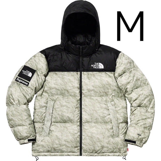 The North Face Paper Print Nuptse Jacket