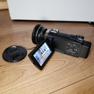 Kenuo デジタル4Kビデオカメラ 2400万画素 広角レンズ、外付けマイク搭(コンパクトデジタルカメラ)