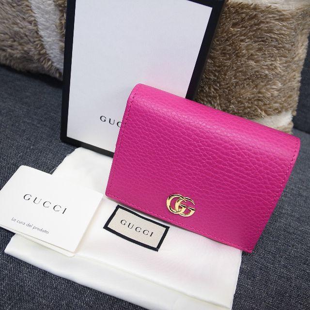 エルメス 財布 偽物ヴィヴィアン / Gucci - 新品未使用☆グッチ　プチマーモント　スモールウォレット　ピンク　レザー　財布の通販 by faen