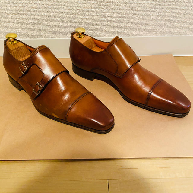 【専用】サントーニ santoni シューズ レザーダブルバックルドレス/ビジネス