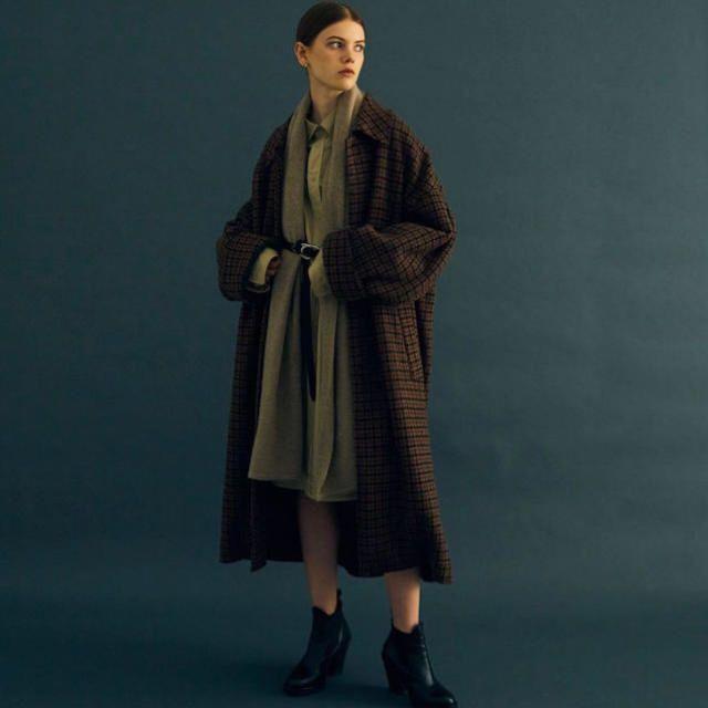 YOKE DOUBLE JQUARD KNIT BAL COLLAR COAT