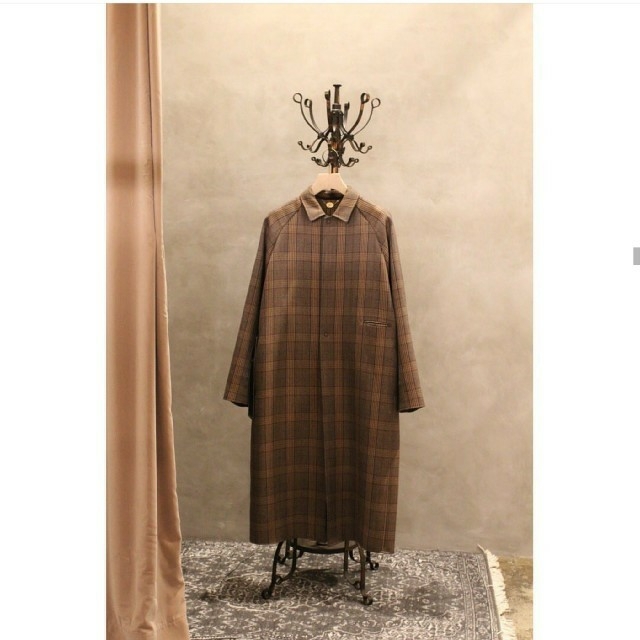 SUNSEA CARAMEL CHECK COAT