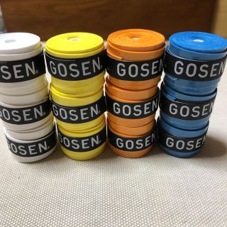 ゴーセン(GOSEN)のGOSENグリップテープ 青と黒 各10個 計20個(バドミントン)