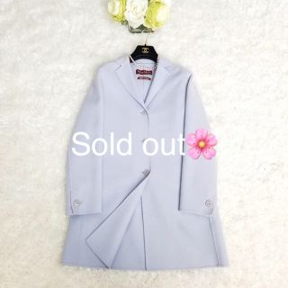 マックスマーラ(Max Mara)のMax Mara ライトブルーコート　美品💕(その他)