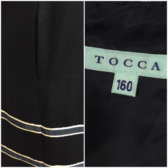 TOCCA(トッカ)のTOCCA ダブルリボンワンピ 160 キッズ/ベビー/マタニティのキッズ服女の子用(90cm~)(ワンピース)の商品写真