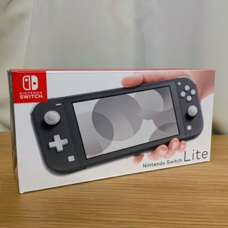 ニンテンドウ(任天堂)のswitch lite グレー(携帯用ゲーム機本体)