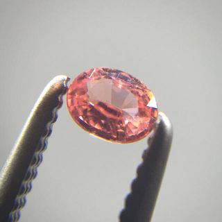 【まこと様ご予約分】パパラチアサファイア 0.094ct 鑑別付ルース(その他)