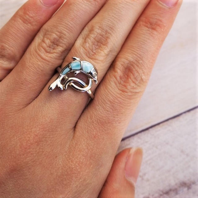 Larimar Ring Dolphin《SILVER925》18388971