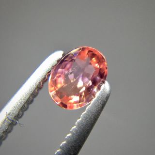 高貴な"蓮花色" 0.39ct 天然 パパラチア サファイア ルース 鑑別付